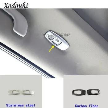 

For Renault Koleos 2017 2018 2019 2020 Car Cover Stick Back Rear Tail Read Reading Light Switch Button Lamp Frame Trim Part 2pcs