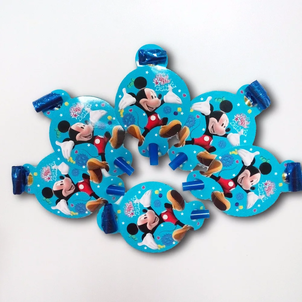 6 Pcs Lot Mickey Mouse Kebisingan Pembuat Ledakan Kartun Tema Pesta