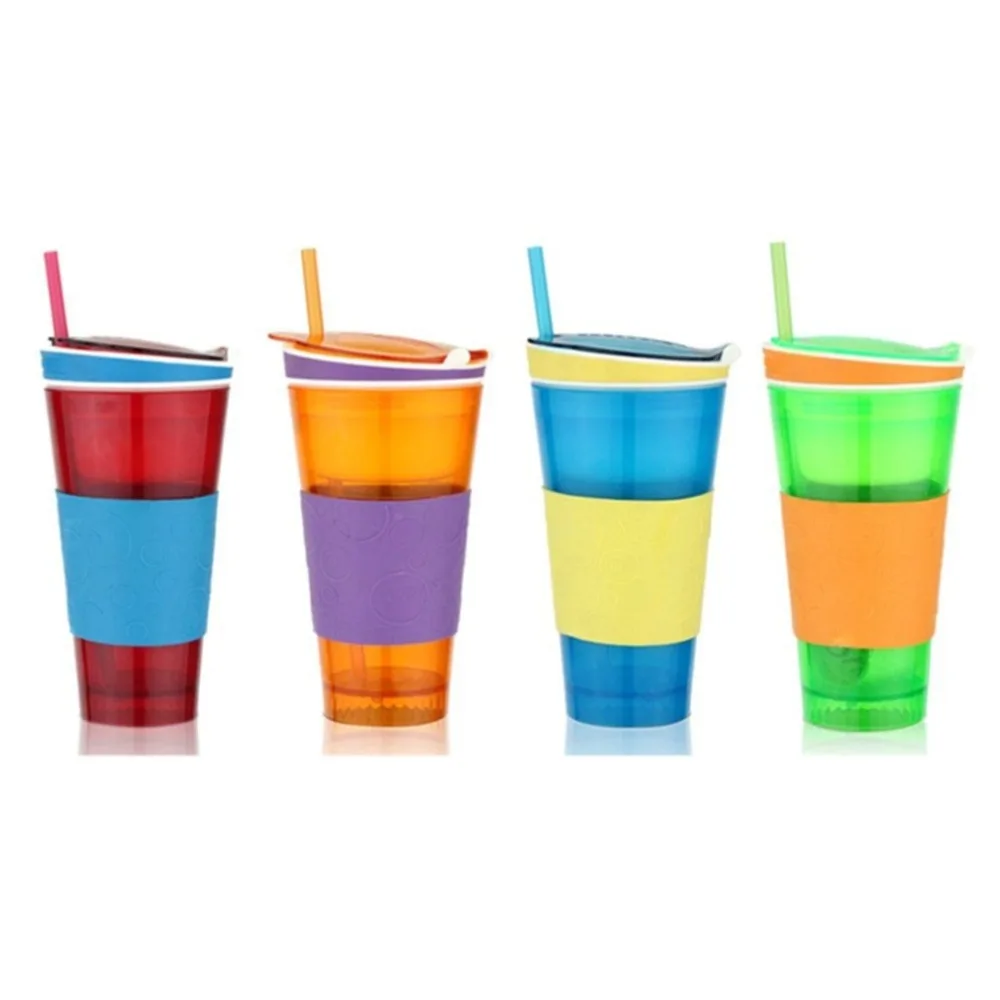 

Snackeez 2-in-1 Snack and Drink Travel Mug Container Kids Travel Cups SNACKZ6-2 Snackeez Drink Snack Holder