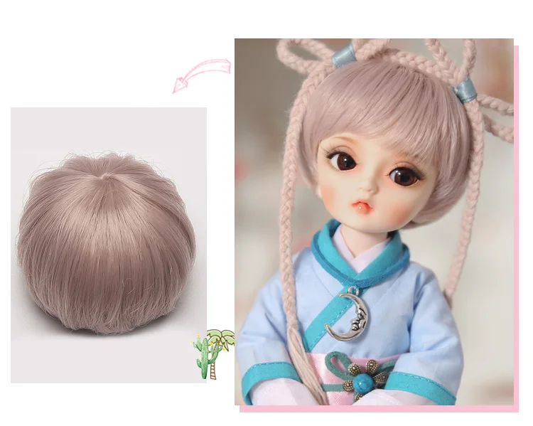 Парик для куклы BJD 1/6 6-7 дюймов высокотемпературный парик кудрявый WigsGirl длинные вьющиеся волосы BJD кукла парик для NAPI AI картофеля