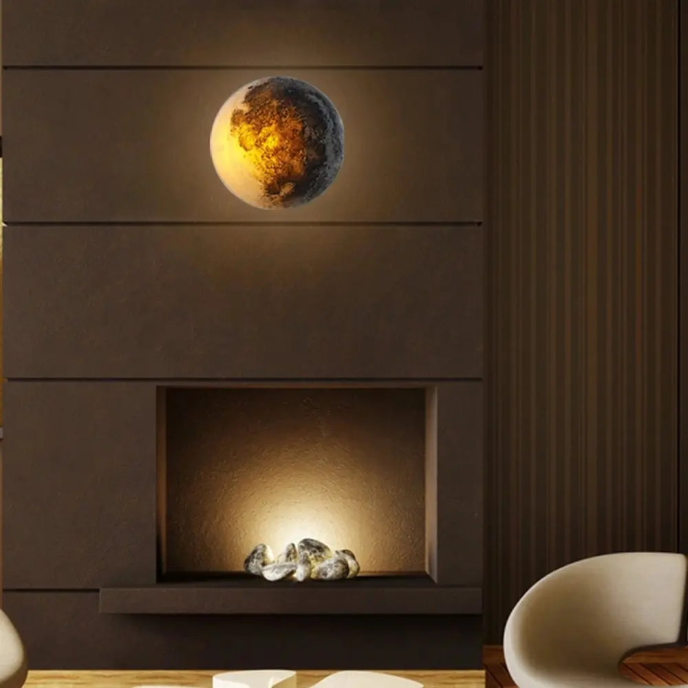 

Charging Lunar Lights Touch Vibration Remote Control Creative 3D Night Light Painting LED Table Lamp