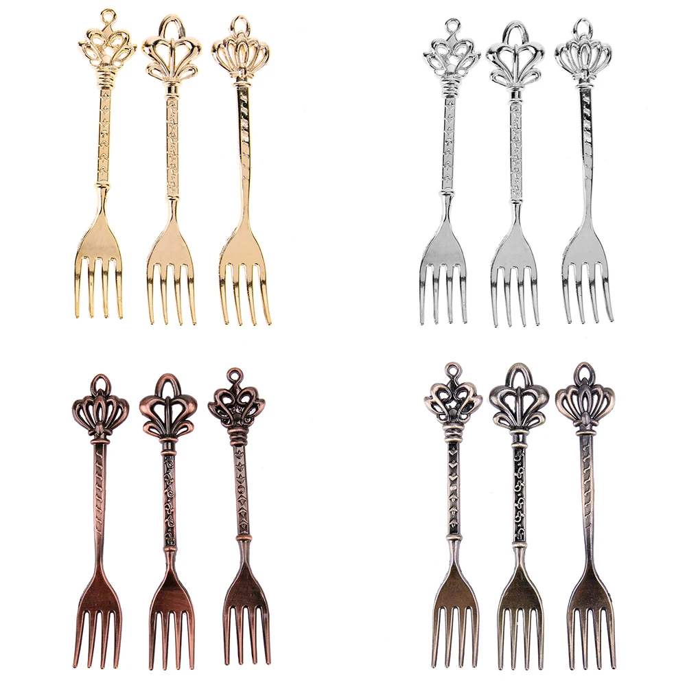 3 шт. винтажная вилка для фруктов|fruit fork|mini forkfork cake |