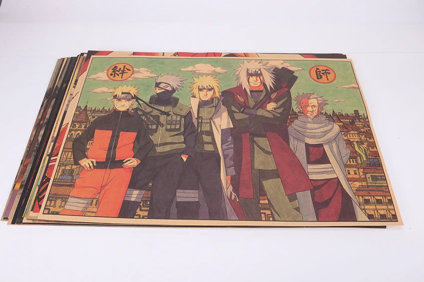 Naruto Bars Drawing Poster Wall Sticker 50X35cm animefunstore
