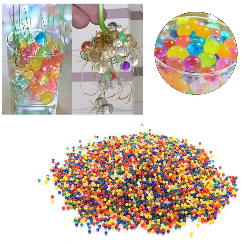 

1000pcs Water Balls Crystal Pearls Jelly Gel Bead for Toy Refill Color