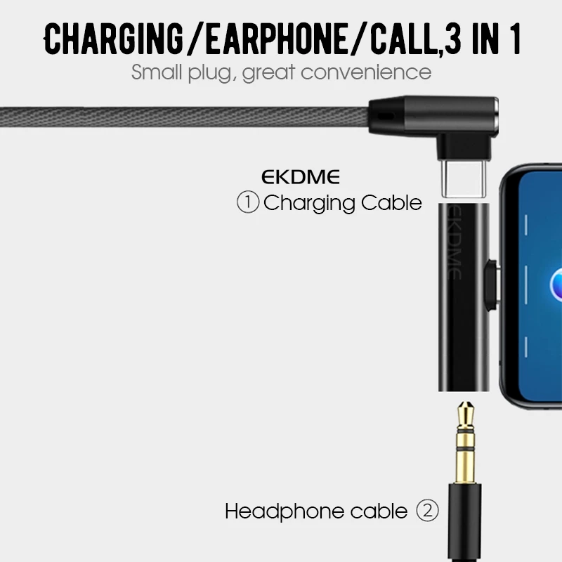 Usb type-C аудио адаптер для зарядки 2 в 1 type C папа-мама 3,5 мм разъем для наушников+ зарядный конвертер для адаптера Xiaomi