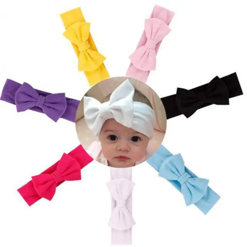 

2019 cute children's hair accessories girl hair soft mesh bow hair band children's hairstyle kids flower bow knot headband F1