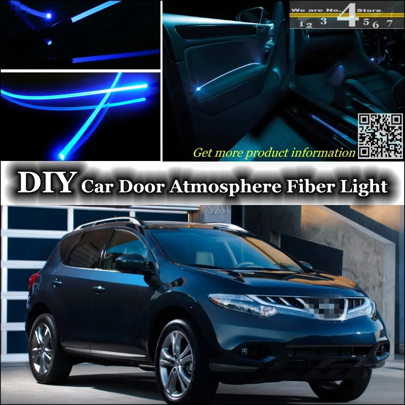 Внутренняя настройка освещения атмосферная оптоволоконная лента s для Nissan Murano Z51