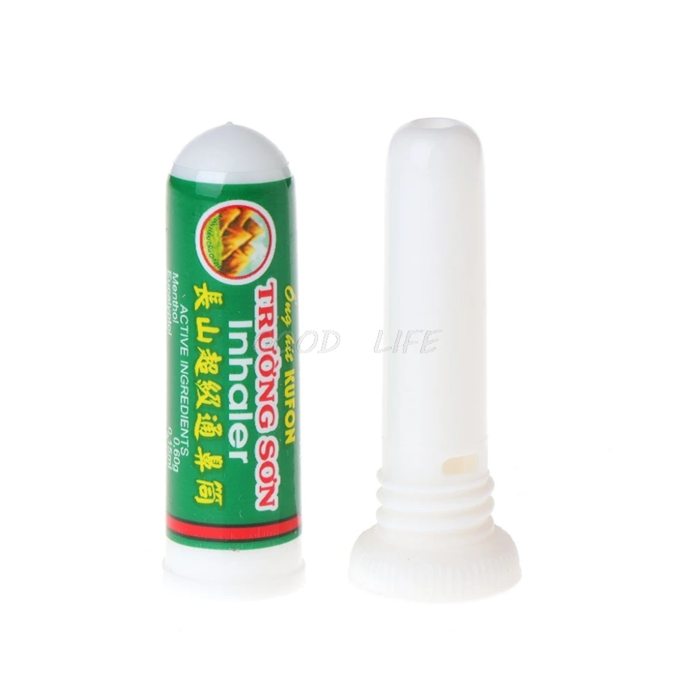 

Free Shipping 1Pc Aromatic Peppermint Nasal Inhaler Fast Relief From Blocked Nose Sickness