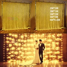 4*0.6/3*1/3*2/3*3m led icicle curtain fairy string light fairy Christmas light for Wedding home party decoration 220V EU plug 4*0.6/3*1/3*2/3*3m led icicle curtain fairy string light fairy Christmas light for Wedding home party decoration 220V EU plug