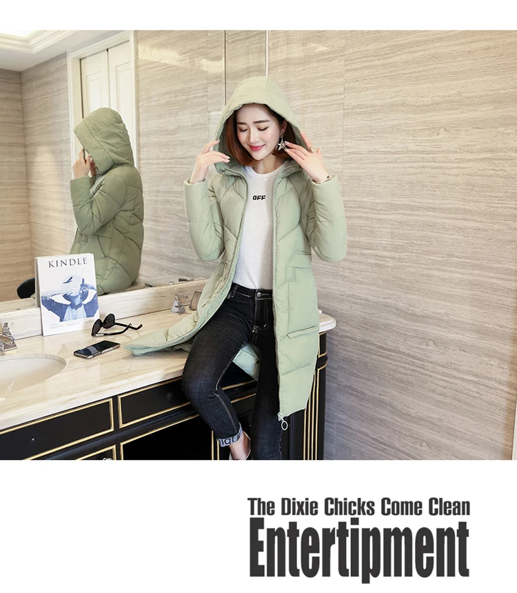 Winter Jacket Women Plus Size 3XL Women's Coats And Jackets Hooded Solid Women Winter Coat Long Zipper 2018 LZ978 (18)