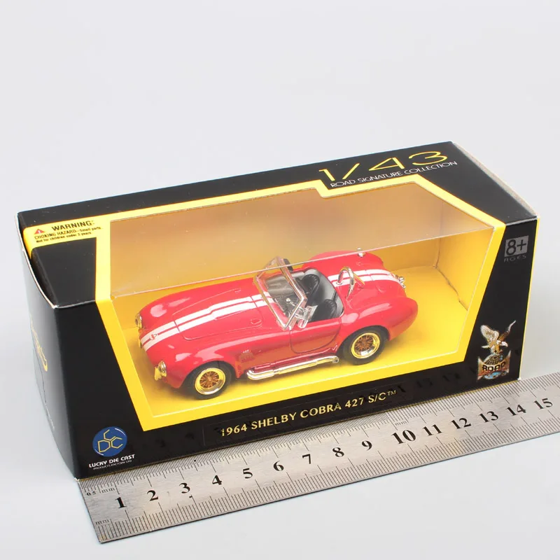 1/43 масштабная винтажная 1964 Ford SHELBY COBRA 427 S/C AC Cobra родстер спортивный мини автомобиль литье под давлением и модели автомобилей сувенирная игрушка для детей