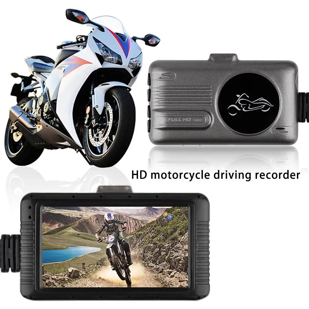 

3.0 Inch 1080P HD Motorcycle Driving Recorder Automobile Data Recorder 1920*1080 Front Lens Camera Moto Driving Recorder