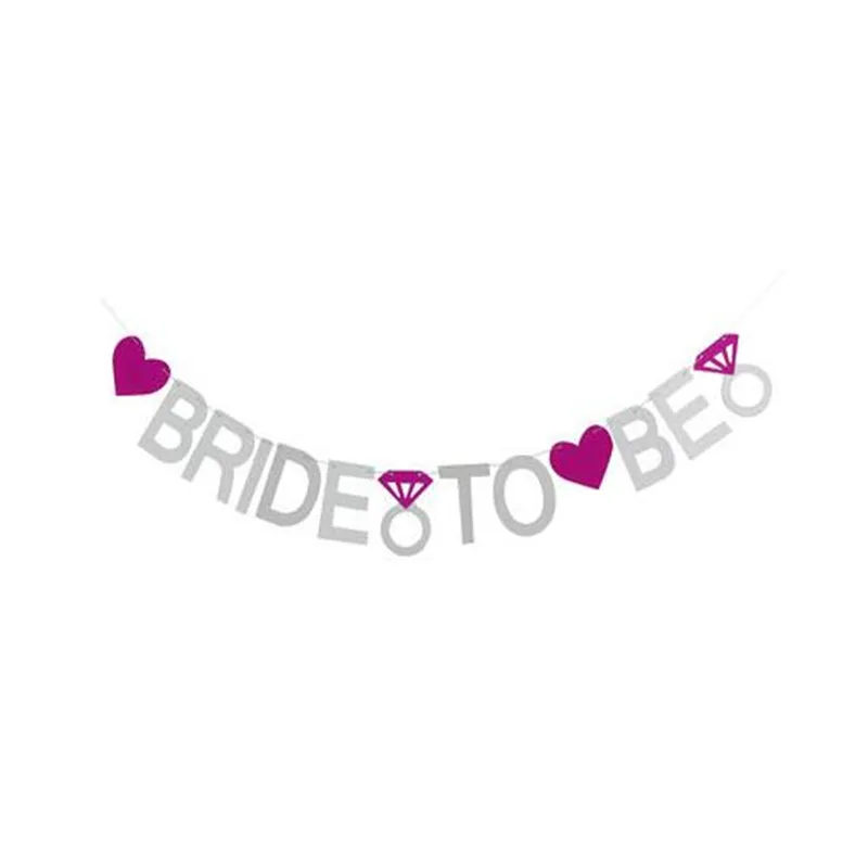 1 шт. с надписью &quotBride to be&quot баннер розовые золотые серебряные флаги для