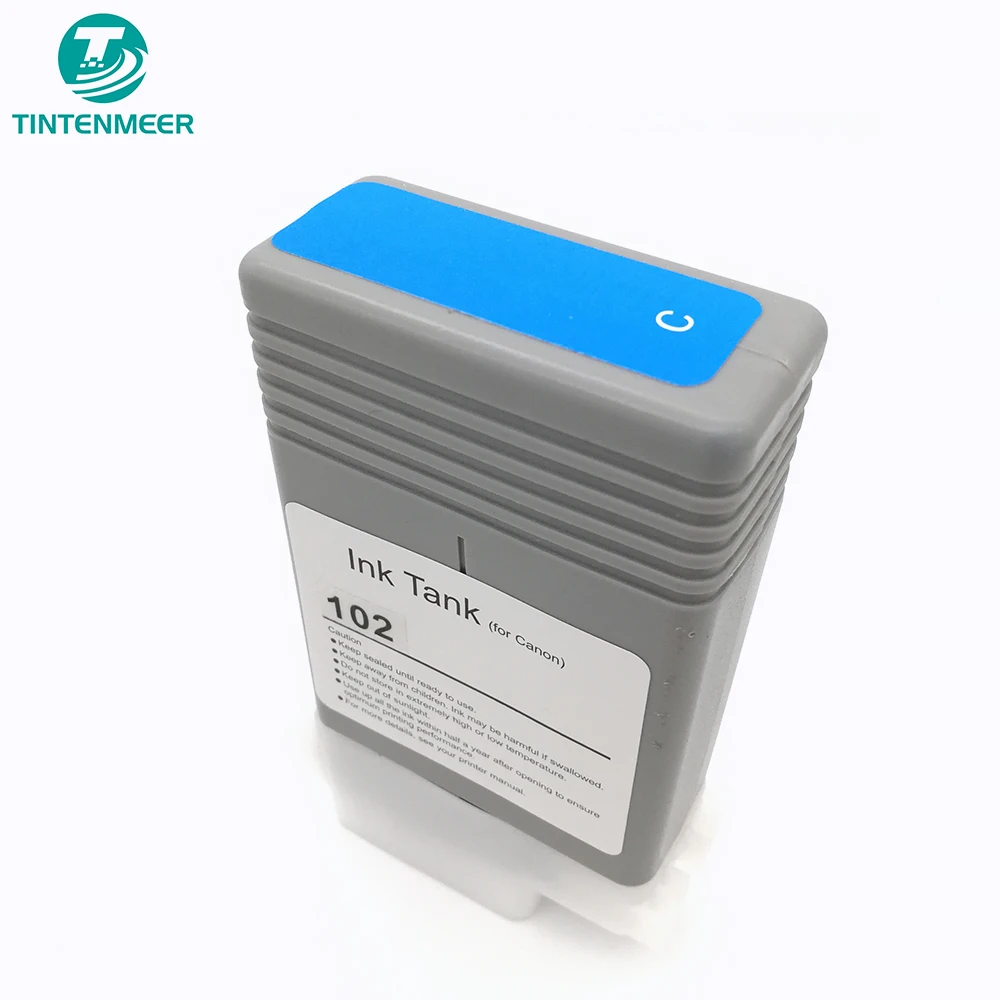 Чернильный картридж TINTENMEER PFI-102 pfi 102 Cyan совместимый для canon iPF500 iPF510 iPF600 iPF605 iPF610 iPF650