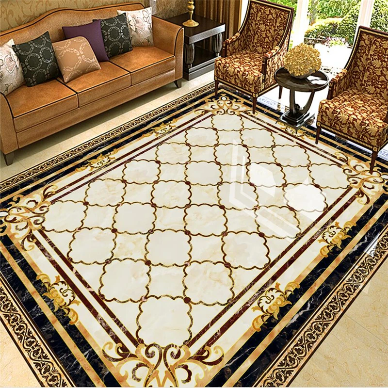 beibehang Custom 3D any size wallpaper murals high temperature burning
European marble tiles parquet flooring pattern