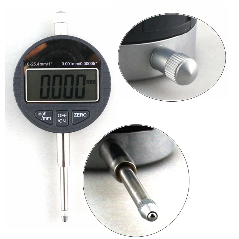 

0-25.4mm/1" Electronic Depth Gauge Digital Micrometer 0.001mm Micrometro Thickness Measuring Gauge