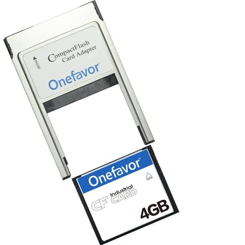 Компактная флеш карта 1 Гб 2 4 ГБ 8 промышленная памяти CF с адаптером PCMCIA Type II и I JANOME
