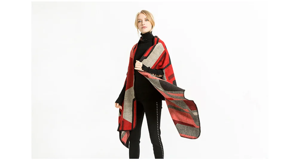 Women Warm Poncho (10)