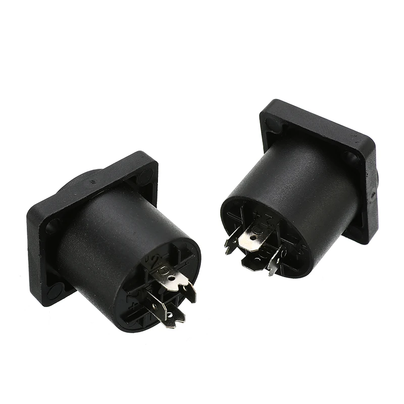 

10pcs/lot Speakon Female Jack Socket 4 Pin Connector Audio Loudspeaker Amplifier Converter For PA Amplifier Cable