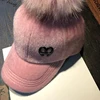 Fashion women girl's Parent-Child Hat autumn winter cap fox fur ball cap snapback bone Hip Hop Caps Casquette Suede Baseball cap ► Photo 2/6