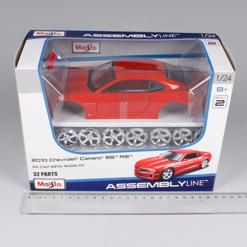 Maisto Bburago, новинка, 1:24 2010, Camaro SS RS, сборка, сделай сам, гоночный литой под давлением, модель, набор, игрушечный автомобиль для детей, подарки на день рождения, оригинальная коробка