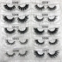 Mikiwi wholesale 100 pairs/pack 3D Mink Lashes No packaging Full Strip Lashes Mink False Eyelashes custom box Makeup eyelashes 2
