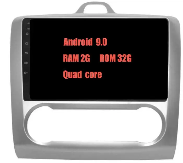 2din 9 дюймов Android 10,0 4G+ 64G Автомобильный Dvd Gps для Ford Focus 2 2006-2011 с Wifi/gps Navi/fm/am радио/bluetooth/магнитофон - Цвет: 9.0 2G-32G 4Core a