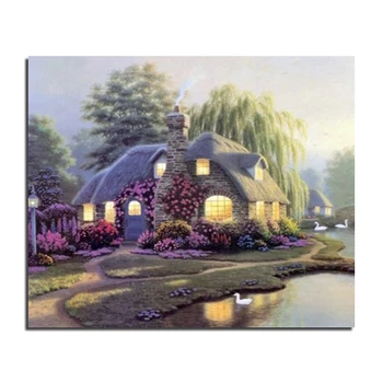 

Dream house two 60x50 Wholesale DIY Diamond Painting Home Decoration Rhinestone Wall Stickers Embroidery Needlework