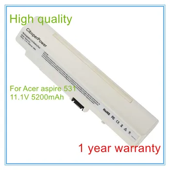 

white 6 Cell 5200mah battery for 531 531H 751 751H AO751 AO751h ZA3 ZG8 UM09A31, UM09A41, UM09A71, UM09A73,