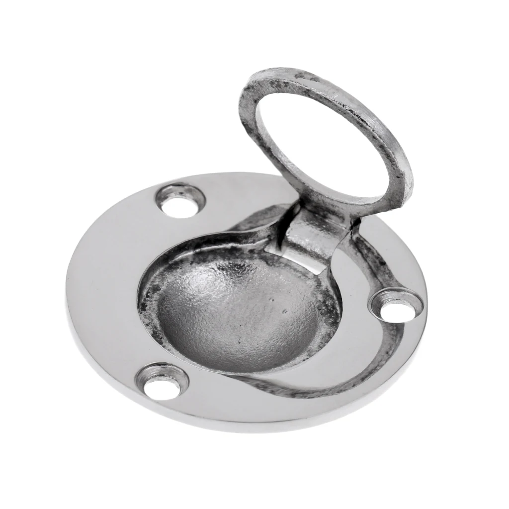

1 Pcs Flush Lift Ring / Hatch Pull Handle Round Shape For Boat Cabin Hatches Cabin Doors Etc 316 Stainless Steel 49mm Diameter