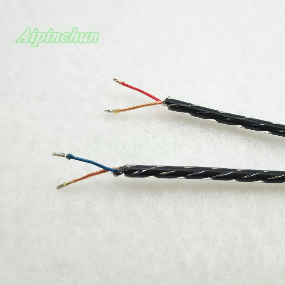 Aipinchun 3.5mm 3-pole Görbület jacket DIY Távbeszélőkagyló Hang Vezeték headphone javító Kicserélés Telefonzsinór LC-OFC vezeték A34