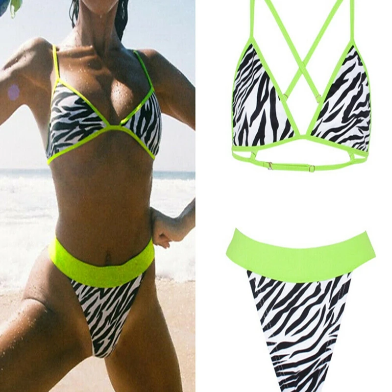 

Women Two Piece Sexy Bikini Set Push UP Top Swimsuit Swimwear Bathing Suit Beach Padded Beach Summer Lady Trangle Women