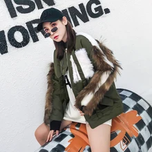 Зима тип из натуральной шерсти с куртка пальто женские свободные досуг улица, длинный, теплый и утолщенной