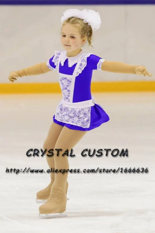 Discount!! Crystal Custom Ice Figure Skating Dresses For Girls New