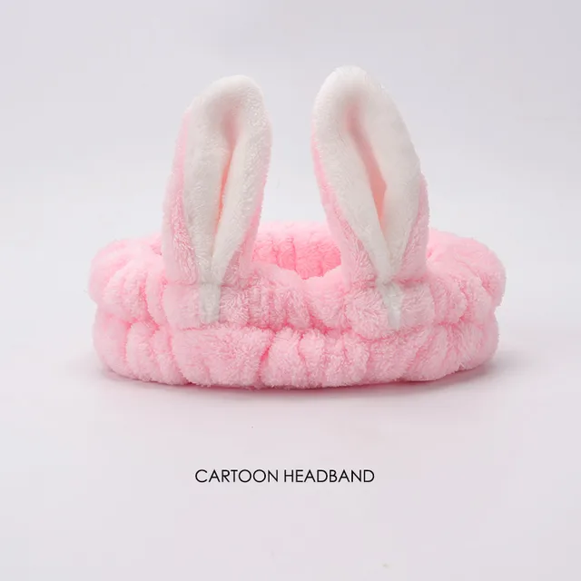 58 Styles Hair Bands for Women and Girls Makeup Mask Stretch Hair Band Cat Rabbit Ears Headdress Cartoon Hair Accessories A185-42