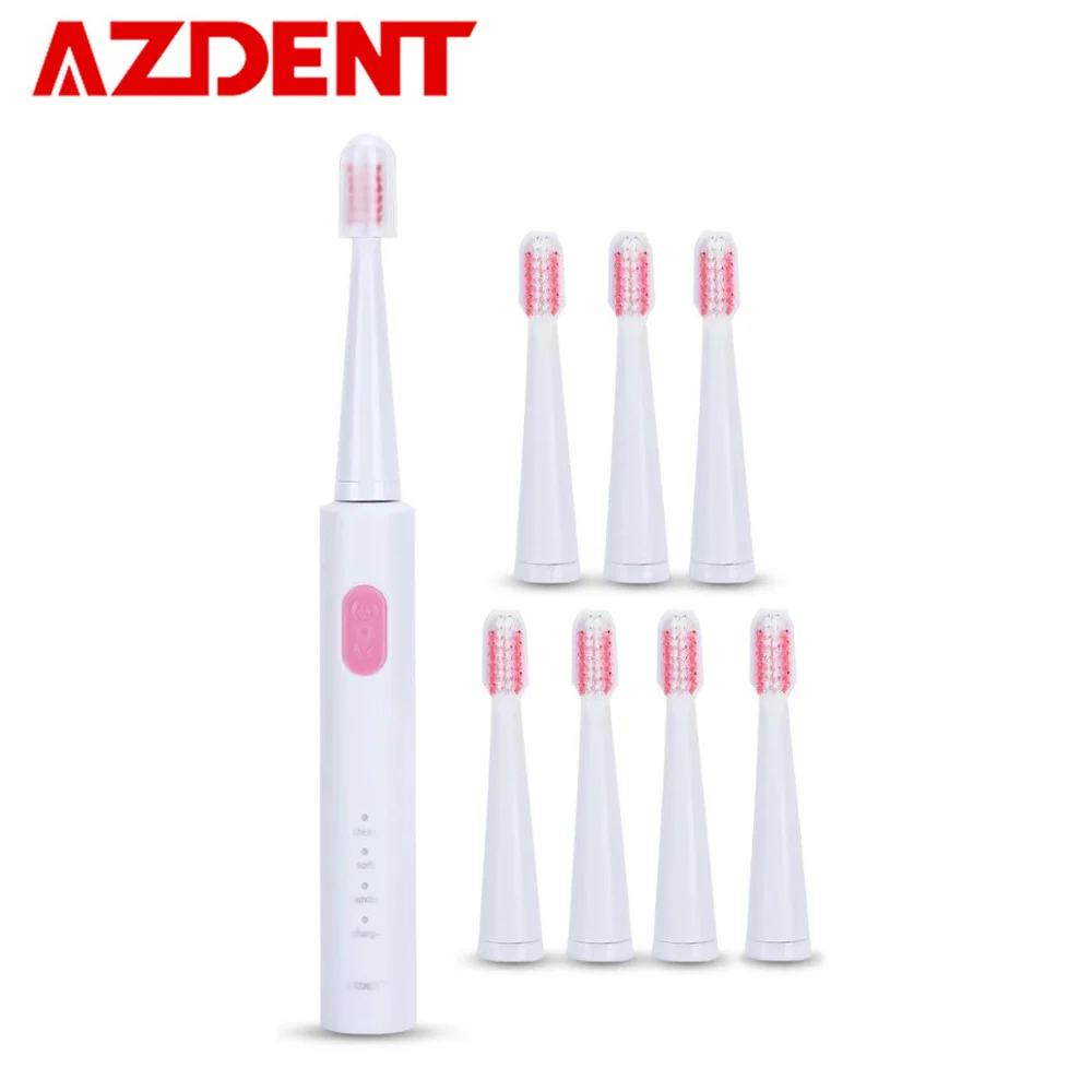 AZDENT 3 Functions Sonic Electric Toothbrush USB Charging Rechargeable with Teeth Tooth Brush Replacement Heads Whitening Clean AZDENT 3 Functions Sonic Electric Toothbrush USB Charging Rechargeable with Teeth Tooth Brush Replacement Heads Whitening Clean