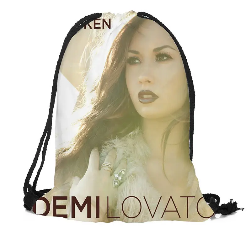 

New Demi Lovato Printing Backpack Travel Beach School Multi-function Drawstring Bag Custom You Image