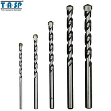 TASP 5 Pieces Carbide Steel Tip Masonary Hamer Drill Bits Set 4 5 6 8 10 mm TASP 5 Pieces Carbide Steel Tip Masonary Hamer Drill Bits Set 4 5 6 8 10 mm
