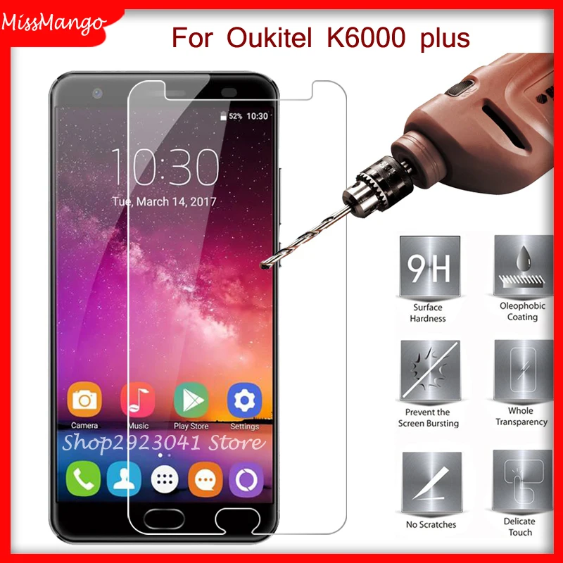 

9 H Premium For Oukitel K6000Plus Tempered Glass For Oukitel K6000 K 6000 Plus Screen Protector Toughened Protective Film Cover