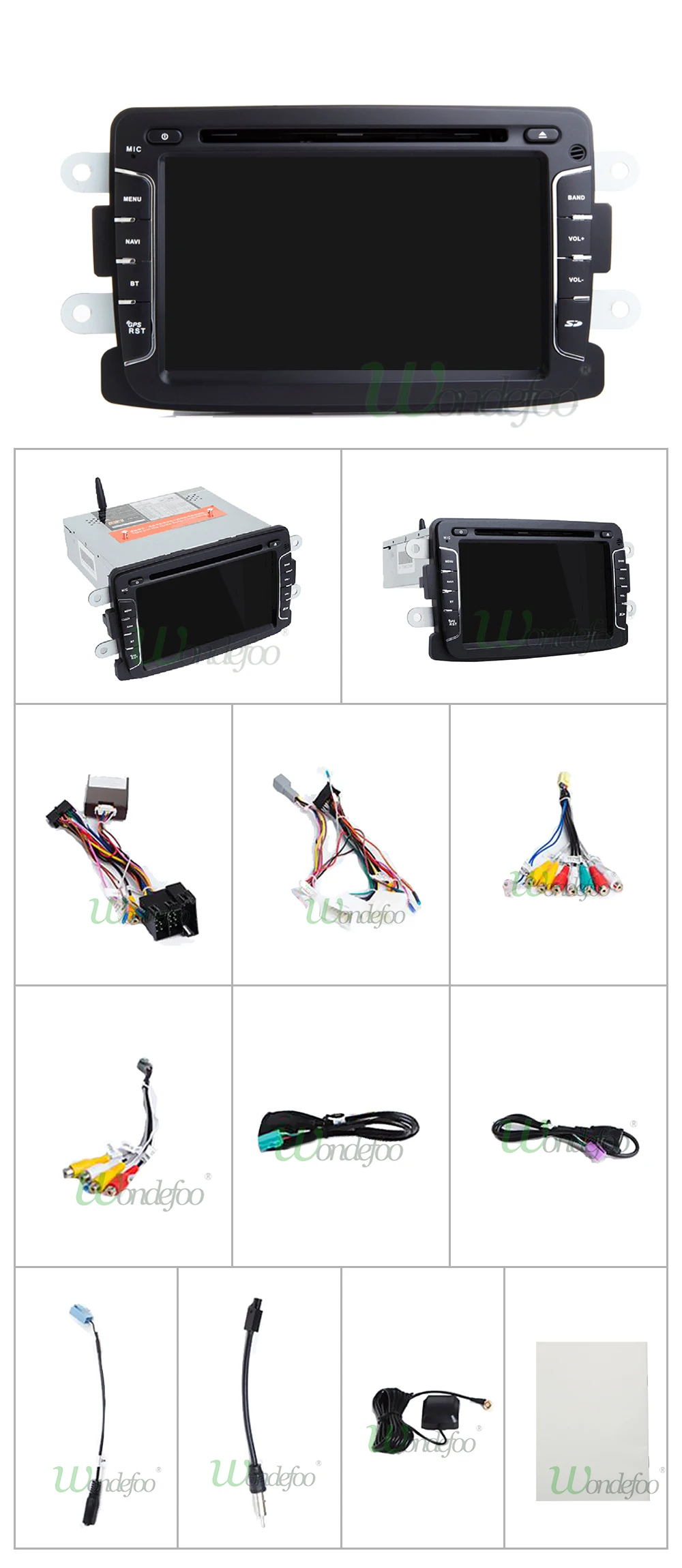 Discount IPS 2GB RAM Android 8.1 Quad Core Car DVD PLAYER for Dacia Sandero Duster Captur Lada Xray 2 Logan 2 GPS PLAYER multimedia audio 31