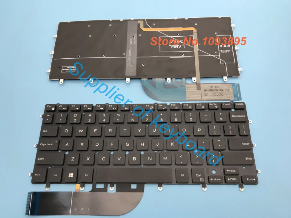 Новая английская клавиатура для Dell XPS 13 9343 13 9350 9360 ноутбук английская клавиатура с подсветкой