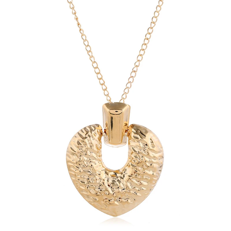 LZHLQ металлический кулон ожерелье для женское длинное ожерелье