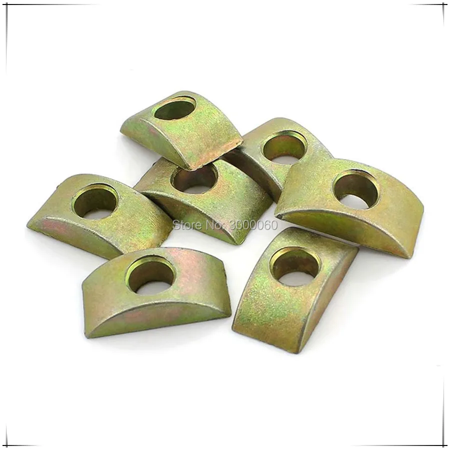 

M8 Color Zinc Plated Carbon Steel Furniture Connection Fittings Semi-circular Half Moon Nuts 100pcs/lot