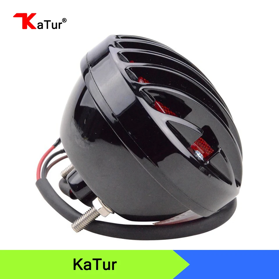 

1pcs Motorcycle Tail Brake Light For Harley Bobber Chopper Custom Black 12V,Motorcycle Tail Light With Integrated Turn Signals