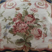 10 к 1" X 16" ручная работа шерсть вышивка подушка ручной работы Подушка с цветочным дизайном без вставки