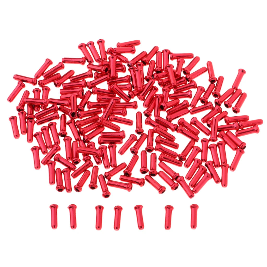 Pack of 500 Brake Cable Tips Alloy Wire End Crimps Length 11mm Road Mountain Bicycle Bike Brake Tips Shifter Bike Cable End Caps