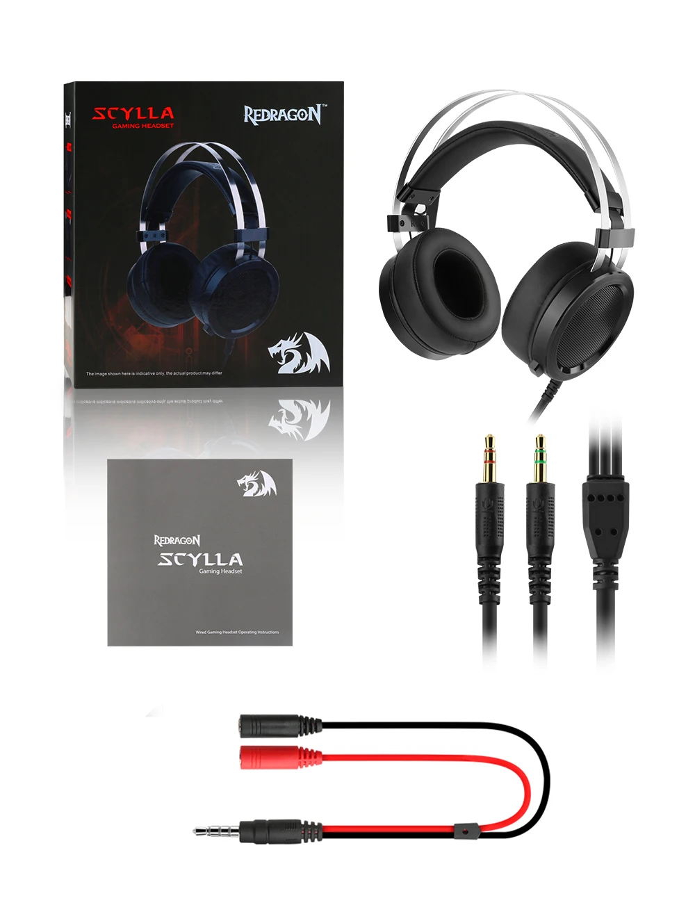 Redragon SCYLLA H901 игровая гарнитура геймер для ПК PS4 переключатель телефона Surround Pro проводные компьютерные стерео гарнитуры с микрофоном