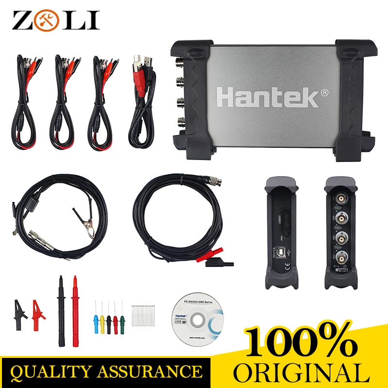 

Automotive Car-detector Hantek 6254BE Digital oscilloscope 250MHz 4 Channels 1Gsa/s USB 6254BE PC Oscillograph