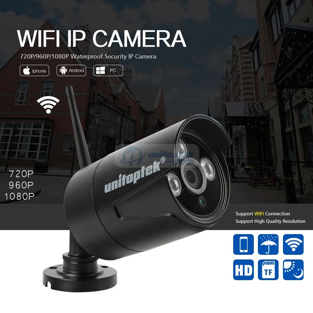 Wifi ip камера уличная HD 720P 1080 P беспроводная безопасности 1.0MP 2MP Wi Fi CamHi