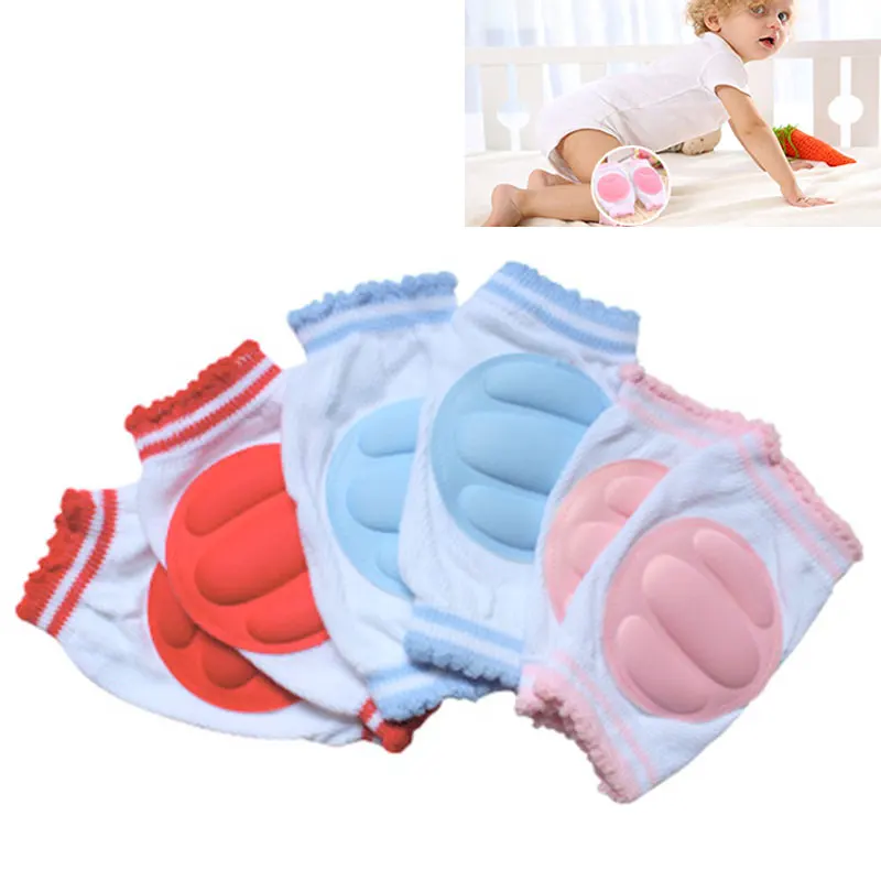1Pair Baby Kneepad Cozy Cotton Breathable Sponge Children Knee Pads Learn To Walk Best Protection Crawling Leggings Pad